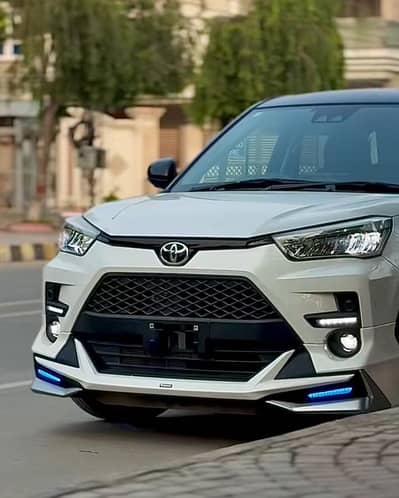 Toyota Raize Modellista 4pcs Body Kit with Blue DRL Lights