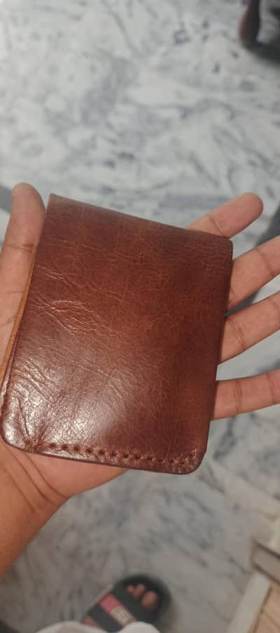 leather handmade wallet