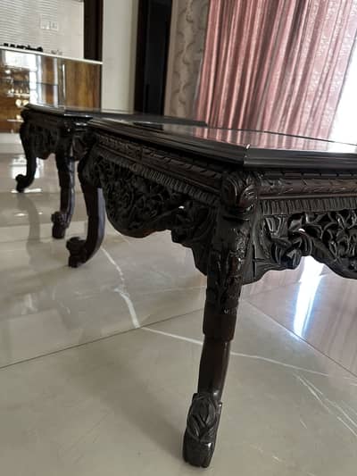 Wooden tables