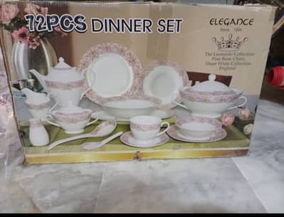 72 PCS DINNER SET BRAND NEW (ELEGANCE) FOR SLAE