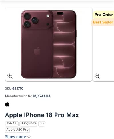 Apple iPhone 18 Pro Max