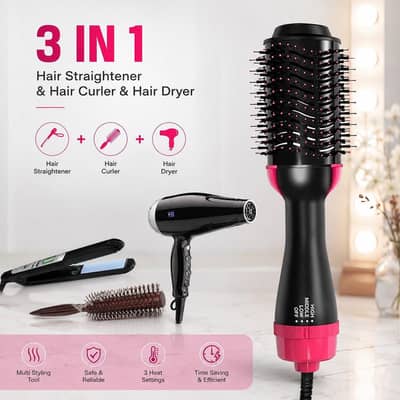 3 in 1 hair brush 3in1 OneStep Hot Air Brush Dryer