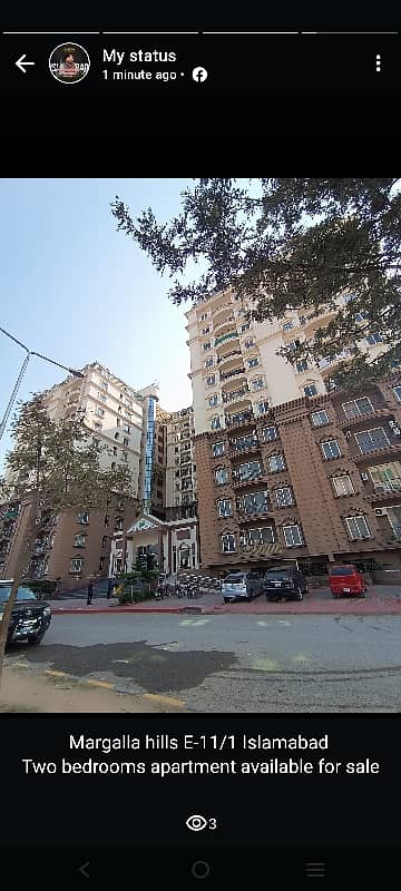 Margalla Hills Three Bed Rooms Apartment Available For Sale