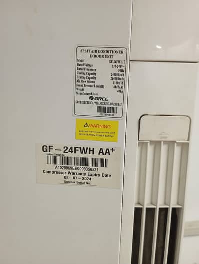 Gree 2 Ton Floor Standing Non-Inverter AC – Excellent Condition