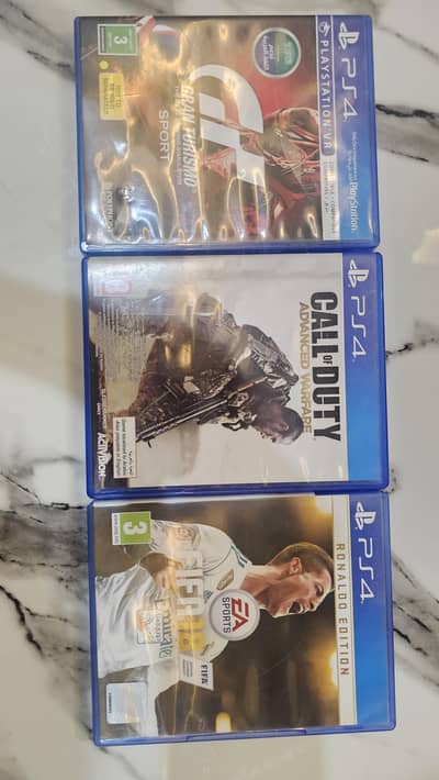 ps4 games bundle fifa18,gran tourism and call of duty advanced warfare