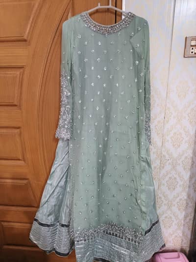 Pistachio Chiffon 3-Piece Dress – Worn Only 3 Hours