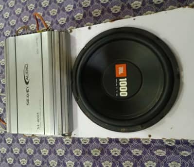 4 channel amplifier and woofer