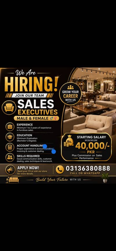 sales person required