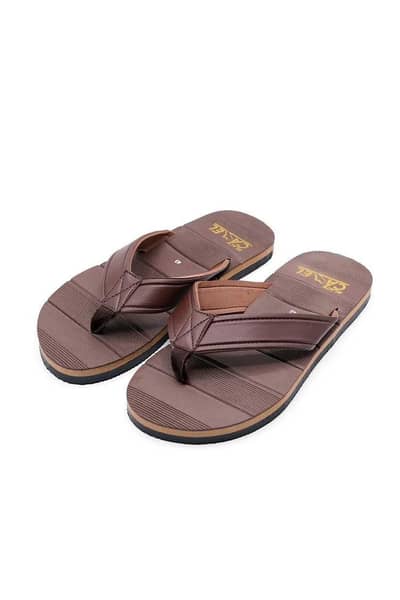 MAN'S casual flip flops.   Men's Brown EVA Casual Flip Flops Si