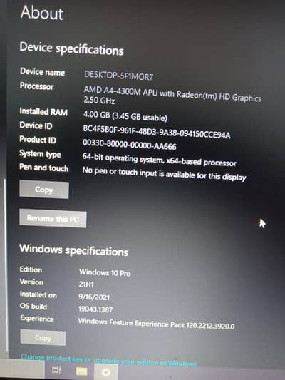 laptop used HP pro book 6475