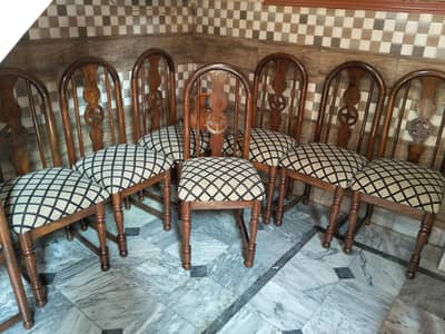 Dining table (Revolving)  with 8 chairs. 0333-7529137