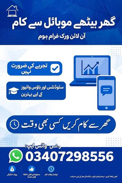 Online job/Part/full time/Student/teachers/Housewives/job holders