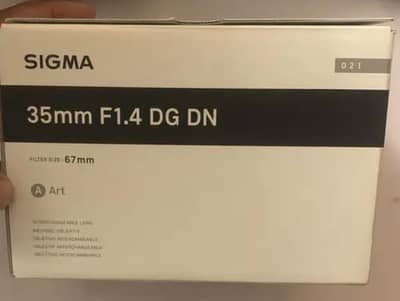 Sigma 35mm 1.4 DG DN with box