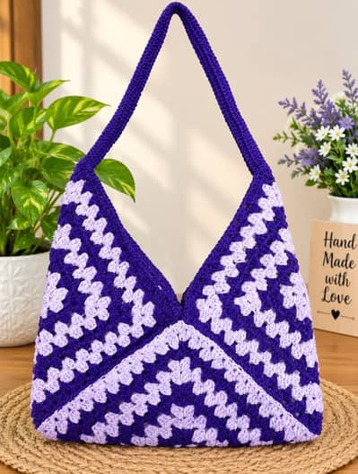 Handmade crochet design bag