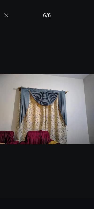 6 Piece Designer Curtains / Parday for Sale