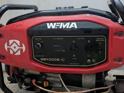 Wiema WM4000E-C 4 kVA Portable Generator Excellent Condition