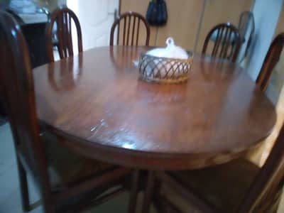 Dining table and 6 chairs for sale