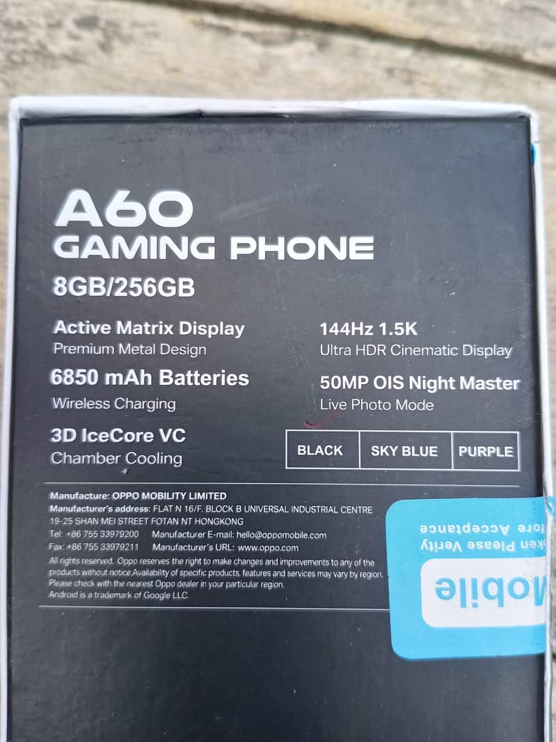 OPPO A60 0