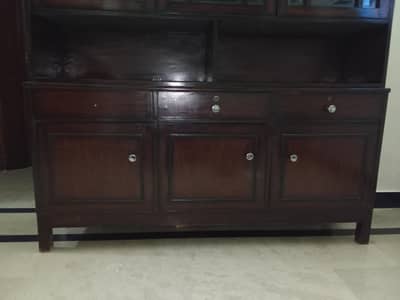 SHEESHAM WOODEN SHOWCASE