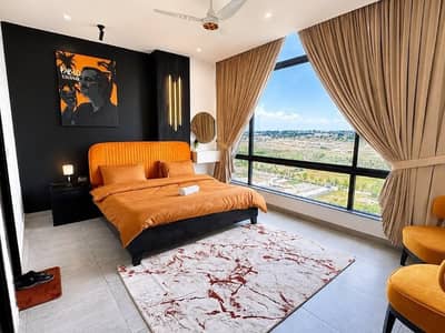 Daily, & Weekly Basis One Bedroom Fully Furnished Luxury Apartment Available Gulberg greens Islamabad Project In Sky Park One