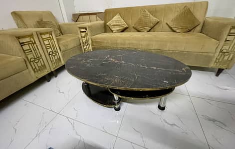 7 seater sofa set with central table