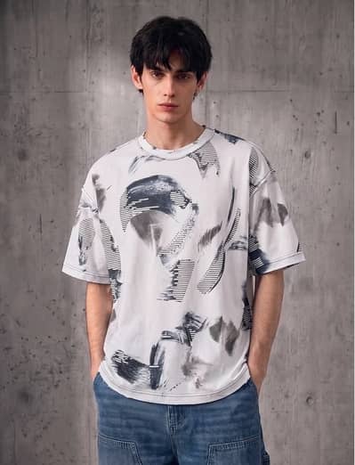 Splatter tea White
