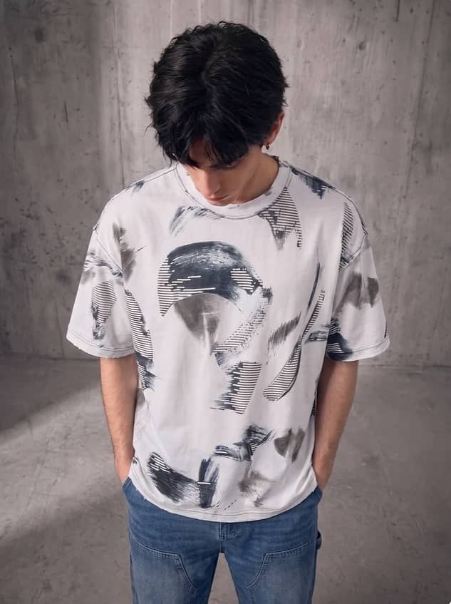 Splatter tea White 1