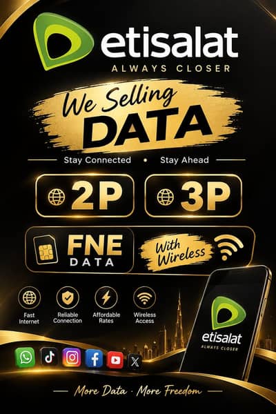 We selling data Etisalat