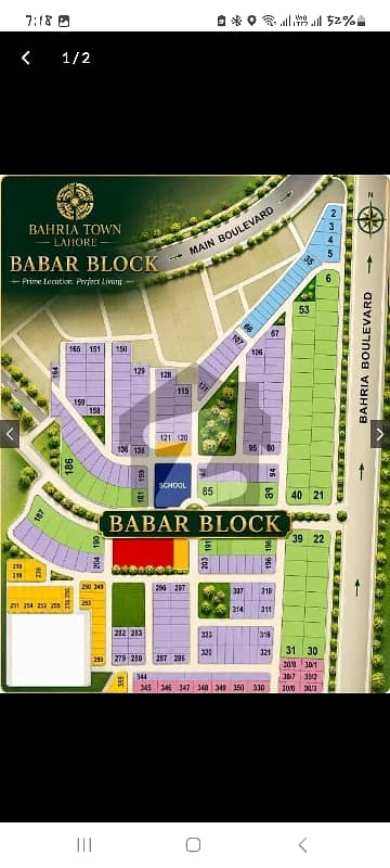 2 kanal plot for sale in bahria Town babar block