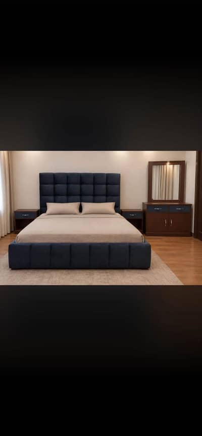 Brand new king size bubble bed set without matress