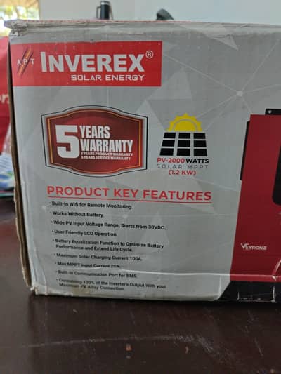 Veyron II Premium 1200W 12V Pure Sine Wave Inverter – Brand New/Unused