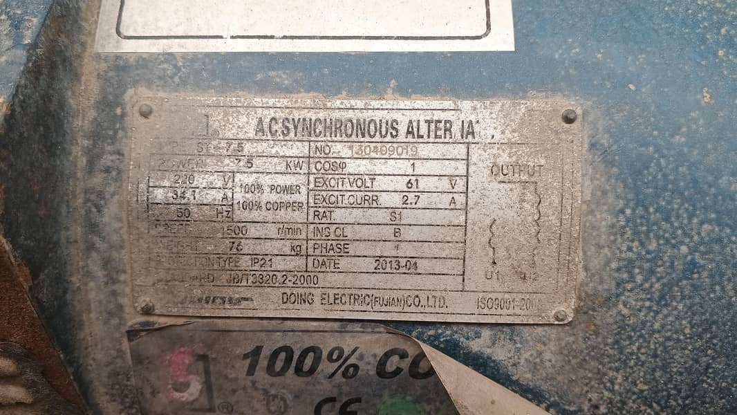 generator 7.5 kw 1