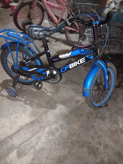 blue bicycle