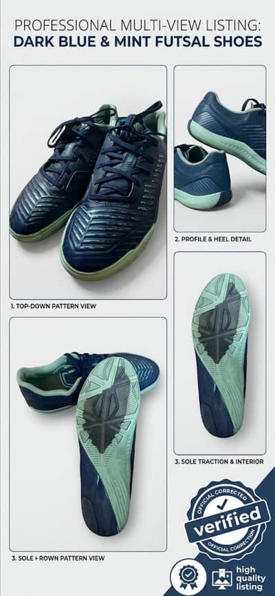 Kipsta Futsal / Indoor Shoes – Size [5] (Great Condition)