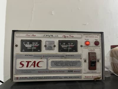 Stac company stabilizer new condition 3200 watt.