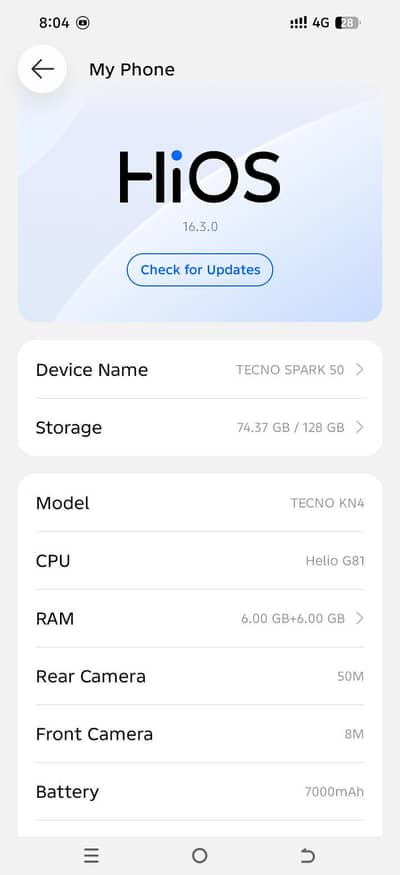 Tecno spark 50