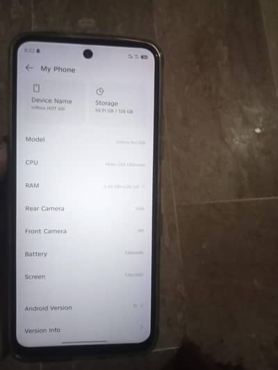 Infinix Hot 60i with box like brand new condition