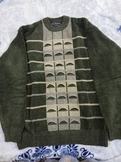 large size men velvat sweater