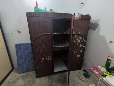 wooden wardrobe