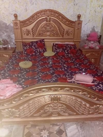 new condition  ha or fresh look ha . . bed dressing or side tables