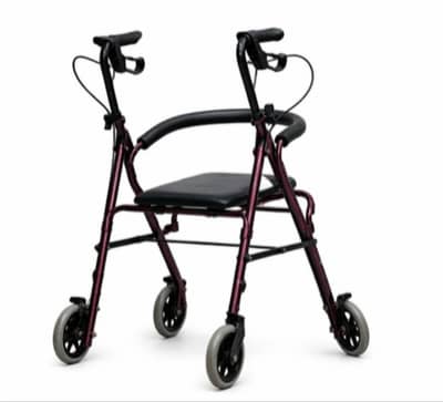 Imported Foldable Wheelchair / Walker – 4 Wheel – Excellent Condition