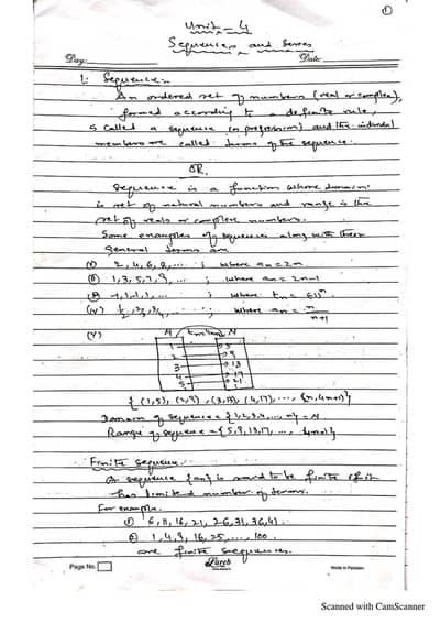 Sequence and Series