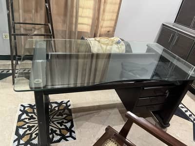 Premium Glass Top Executive Office Table / Study Desk for Sale
