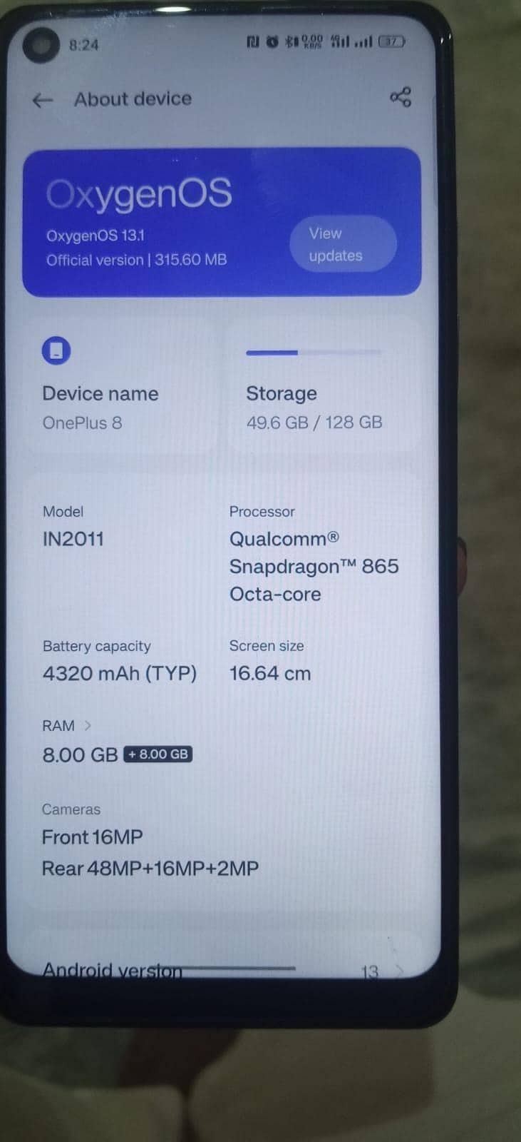 One Plus 8 0
