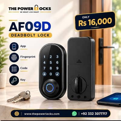 Smart Galss Door Lock I Dead Bolt Lock I AI Face Detection Door Lock