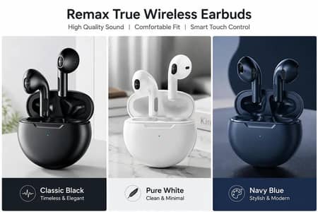 Remax True Wireless Earbuds - High Quality Sound - New