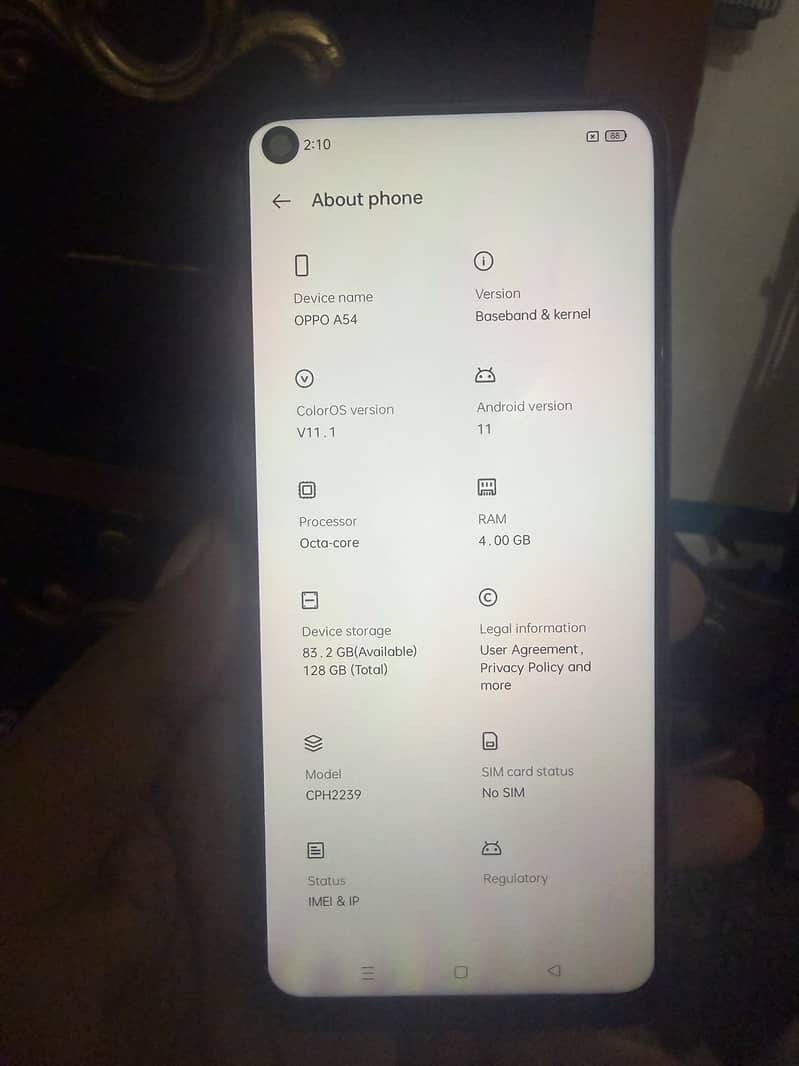 OPPO A54 0