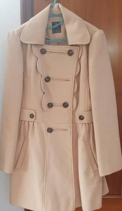 ladies long wool coats lot 4 pcs . h&m  & branded . imported