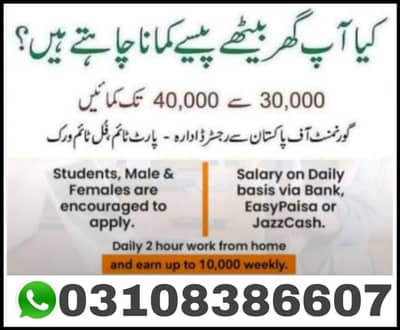 online work job home