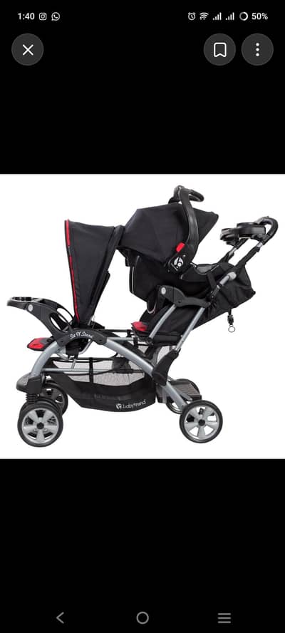 3 in 1 sit and stand pram